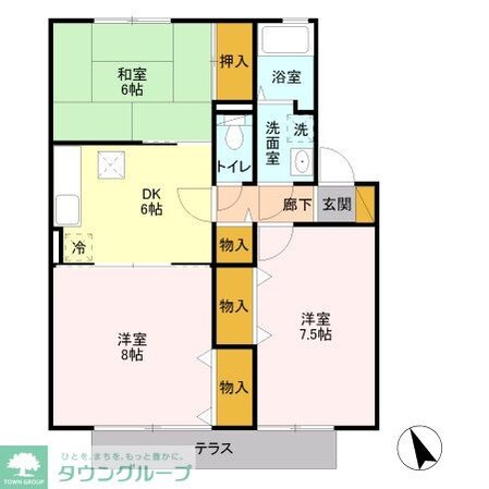 レジデンス大宮の物件間取画像